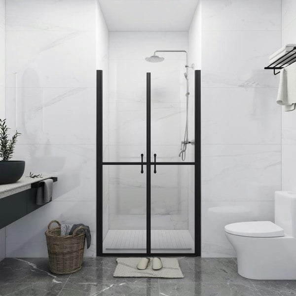 Berkfield Shower Door Clear ESG (78-81)x190 cm