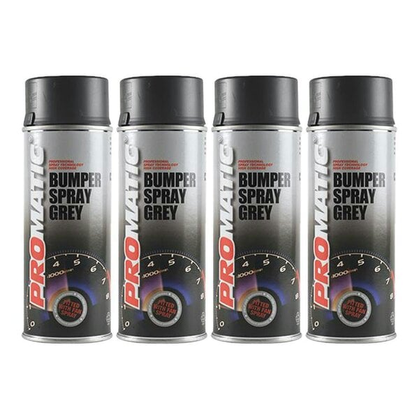 Promatic 4X Promatic Bumperspray Mid Grey Spray Paint 400ml