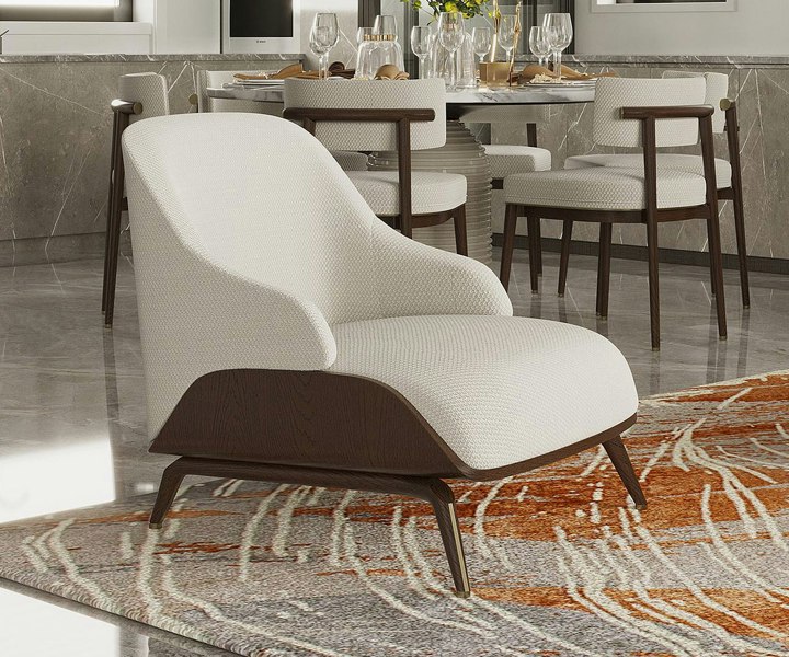 Bespoke Brigid Armchair with custom size options for luxury interiors.