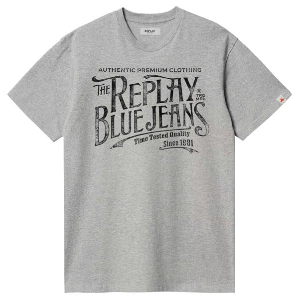 Replay Royal Eagle Blue Jeans Chest Logo T-Shirt