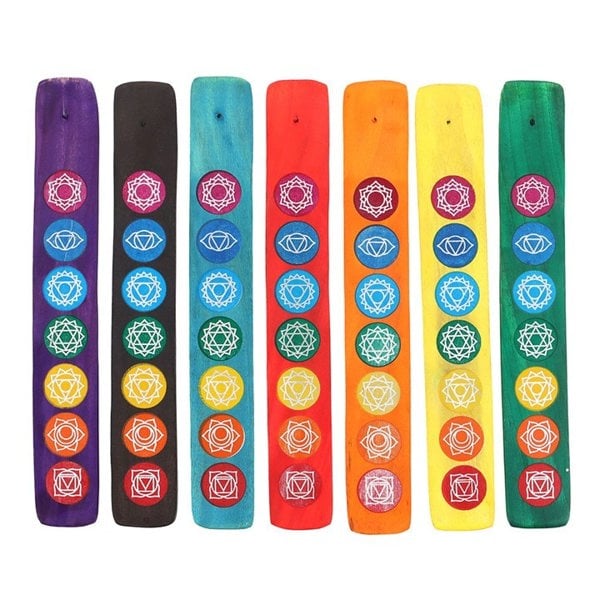 Serano Set of 7 Wooden Chakra Incense Holders