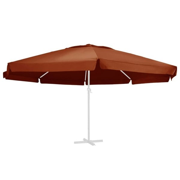 Berkfield Replacement Fabric for Outdoor Parasol Terracotta 600 cm