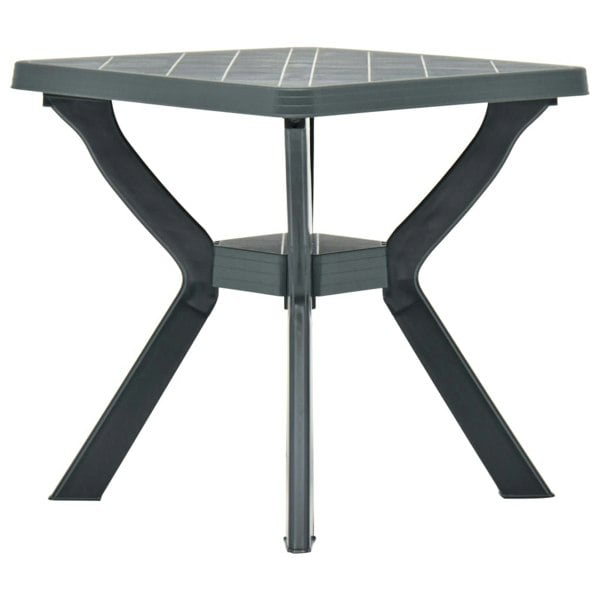 Berkfield Bistro Table Green 70x70x72 cm Plastic