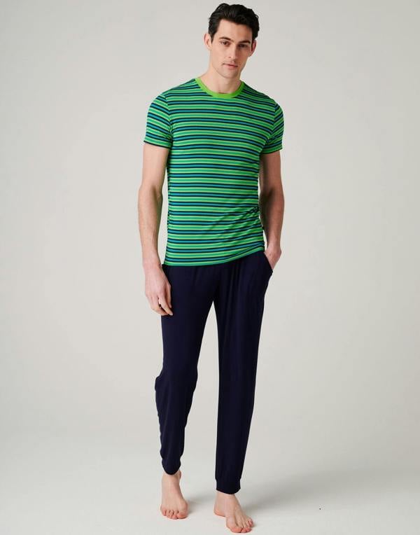 British Boxers Men's Bamboo Pyjama Set - Electric Lime