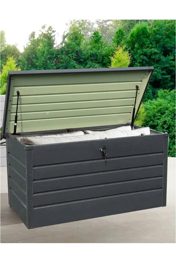 Groundlevel 350L Extra Strong Metal garden Storage Box