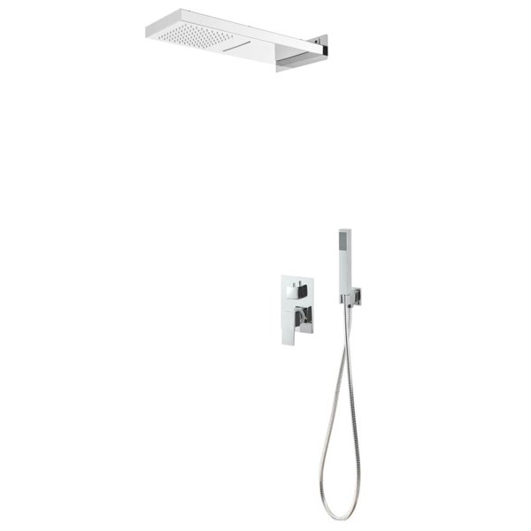 Berkfield Shower System Stainless Steel 201 Silver
