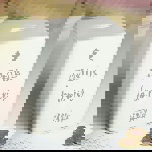 Personalised Memento Company Personalised Born in Money Box