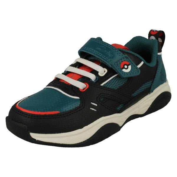 Clarks Childrens Pokémon By Clarks Character Detailed Trainers Grip Pearl