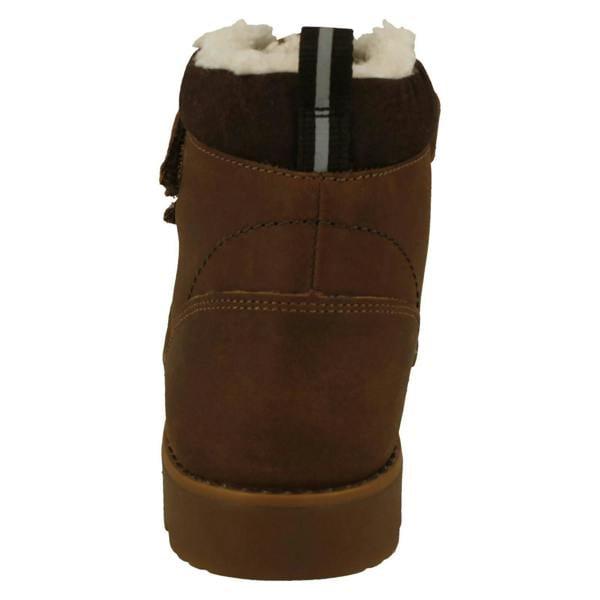 Clarks Boys Clarks Warm Lined Hook & Loop Fastening Ankle Boots Heath Snug