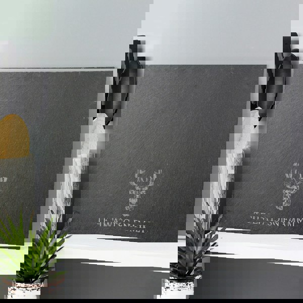 Personalised Memento Company Personalised Stag Slate Placemat