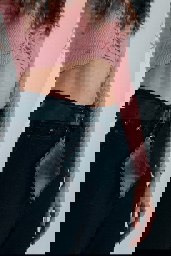 SVNX PU Leather Belt with Dettachable Card Holder