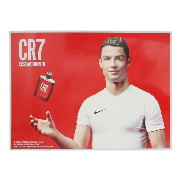 Cristiano Ronaldo CR7 Eau de Toilette 100ml, Shower Gel 150ml + Body Spray 150ml Gift Set for Him