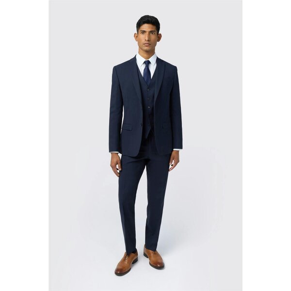 Ted Baker Slim Fit Performance Navy Panama Jacket