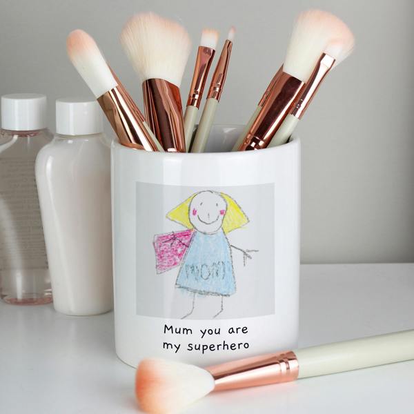Personalised Children's Drawing Photo Storage Pot - lifestyle shot