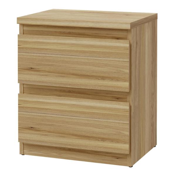 Furniture To Go Edmore 3 Drawer Bedside Table in Mauvella Oak