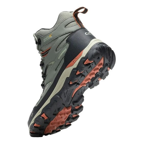 Regatta Mens Holcombe III Walking Boots - Smokey Olive/Abbeystone - Smokey Olive/Abbeystone - 78% Polyurethane/22% Polyester