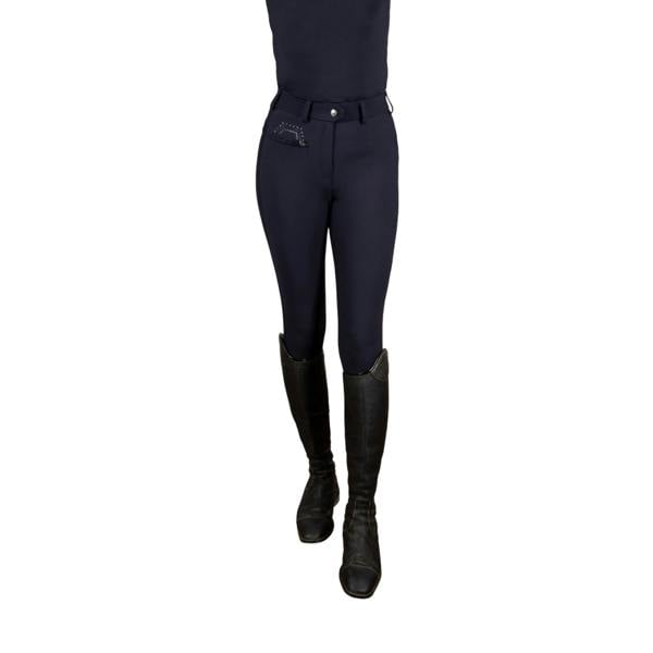 Coldstream Girls Next Generation Hamilton Diamante Breeches - Navy
