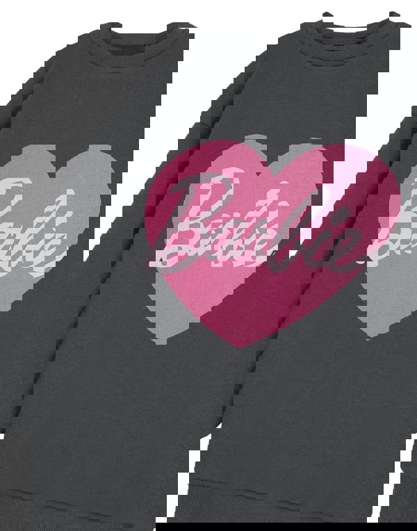 Barbie Girls Grey Heart Sweatshirt