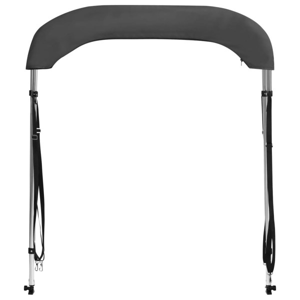Berkfield 2 Bow Bimini Top Anthracite 180x150x110 cm