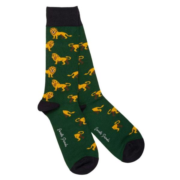Swole PandaSocks 4 - pack4 - Pack Zoo Animals Bamboo Socks Gift Box, Red/Green/Blue/NavyBoxers & Briefs