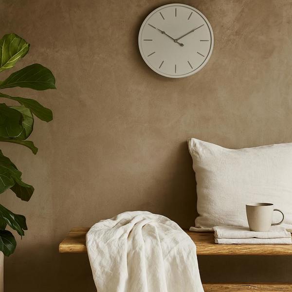Wyld Haus Minimalist White Round Wall Clock