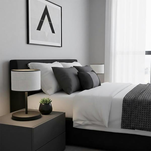 Emibig ECO Table Lamp 1 x E27 Grey / Black