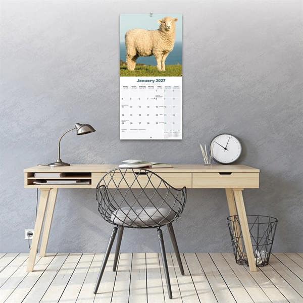 Sheep Calendar 2027, Wall Calendars, Month To View, Animals, Gift