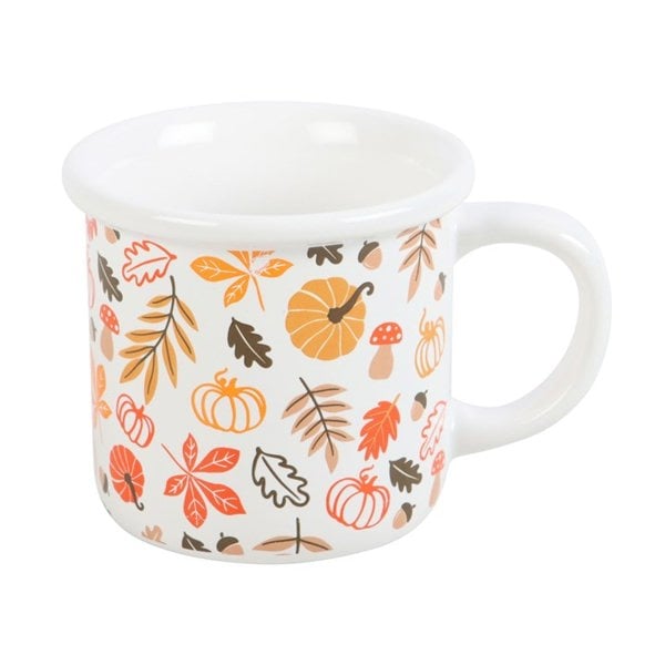 Serano Autumn Leaves and Pumpkins Mug