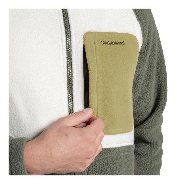 Craghoppers Mens Dades Colour Block Jacket - Dark Sage/Ecru - 
