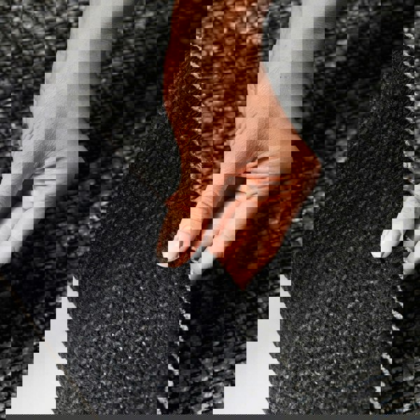 Brilliance Short Pile Grey Rug, Velvety soft pile| THE RUGS