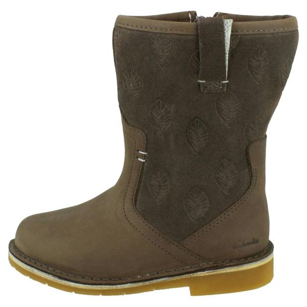 Clarks Girls Clarks Casual Mid Calf Boots Comet Pop