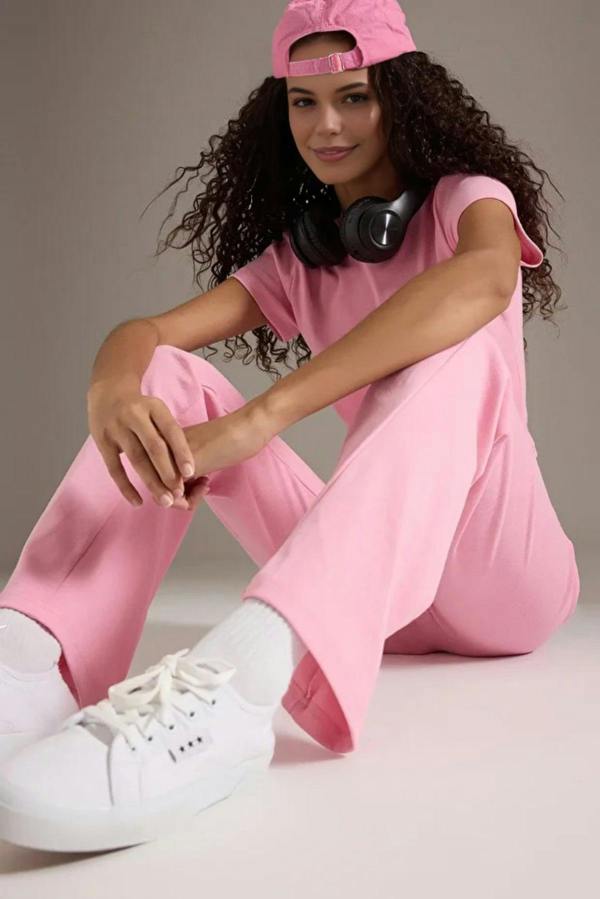 WOVCOR 2-Piece Fitted Stretch Woven Top & Pants Set