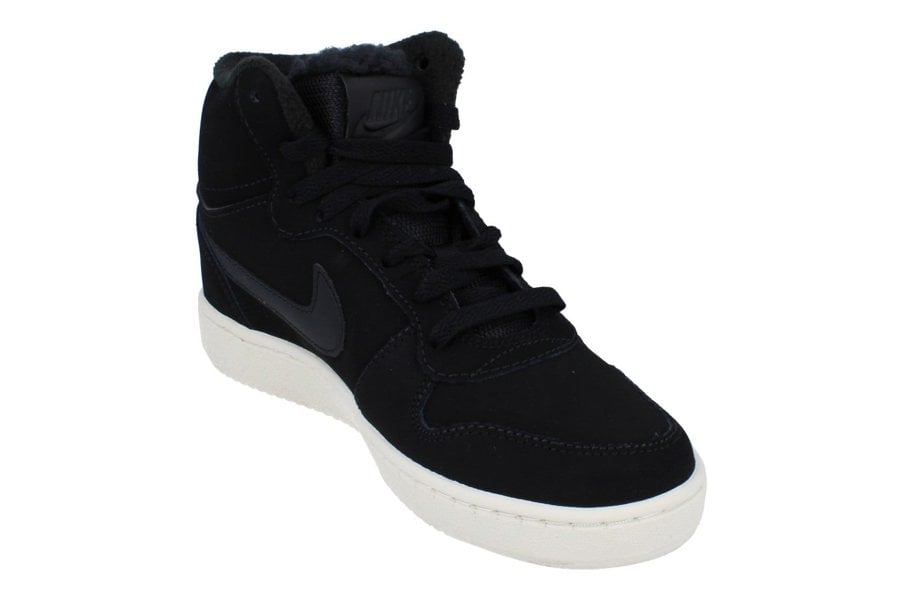 Nike Womens Ebernon Mid SE Hi Top Trainers Av2478  001 - Black Sail 001 - Photo 3