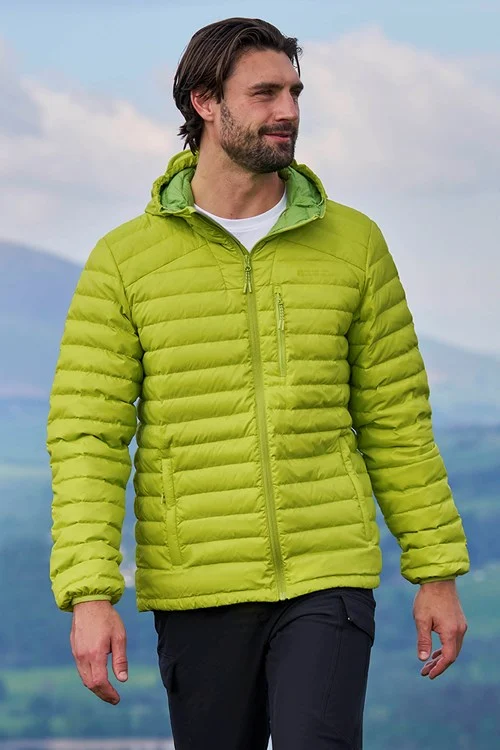 Mountain Warehouse Mens Henry II Extreme Down Filled Padded Jacket - Lime