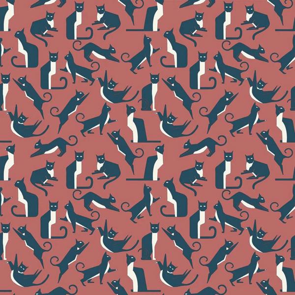 Furn Wallpaper - Pink/Blue/White - 