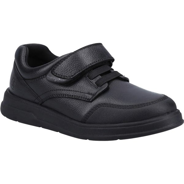 Hush Puppies Rowan JNR Leather Boys's Black Lace-Up Shoes