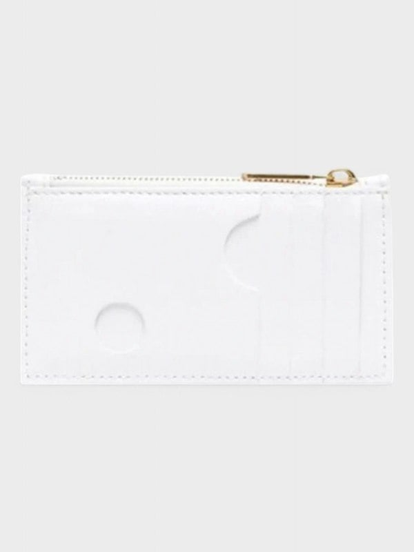 Off - White Burrow Zipped Coin Purse - Supplied FashionOff - White