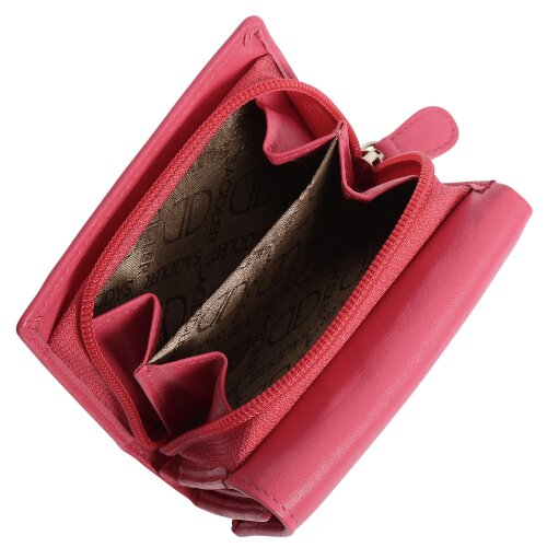 SADDLER CARLA Handmade Leather Compact Trifold Purse – RFID Protected | 5 Card Slots, ID Window & Zipped Coin Pocket | Gift Boxed