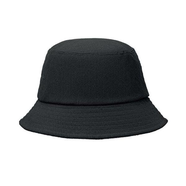 MidOcean Scoop Plain Corduroy Bucket Hat - Black - 