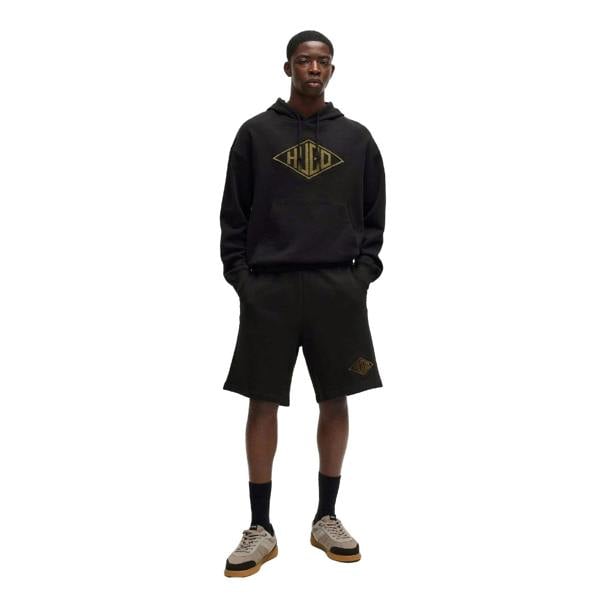 Hugo Mens Damtus Embroidered Logo Shorts - Black - 