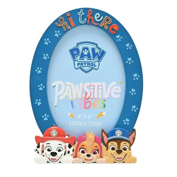 Widdop & Co Paw Patrol Resin Oval Photo Frame "Hi There"