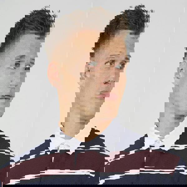 Brave Soul Navy Striped Rugby Shirt - Navy Image 4