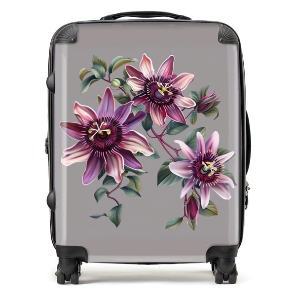 Warren Reed Purple Passion Flowers Suitcase