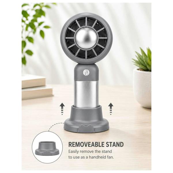 Dyzi Portable Handheld Mini Fan Rechargeable with Stand USB C 3 Speed