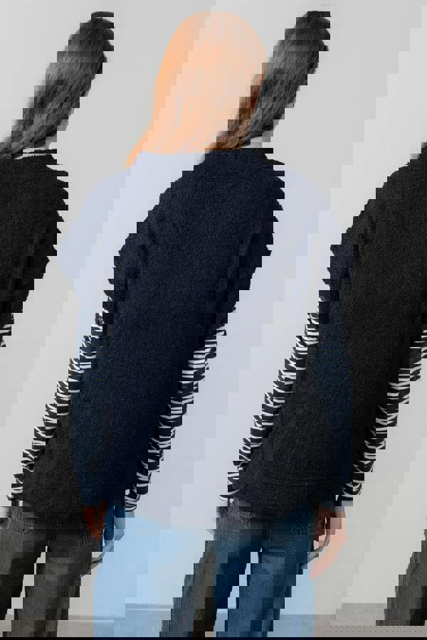 Lily & Me Tabitha Boucle Knit Tank Navy