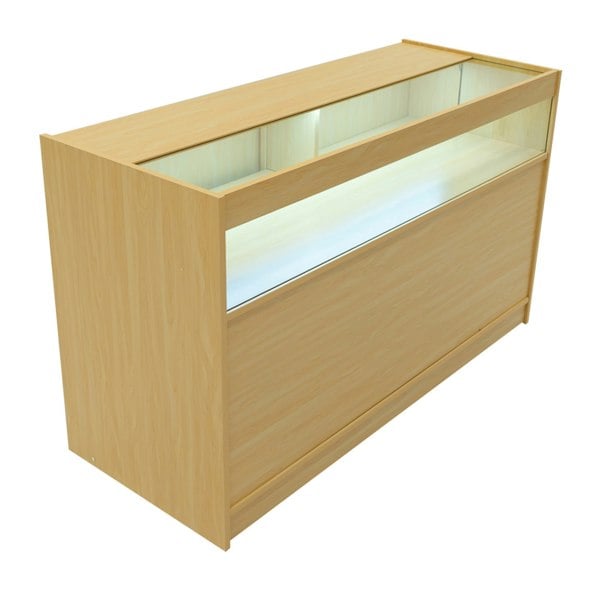 Monstershop LED Retail Shop Counter B1500 - Maple
