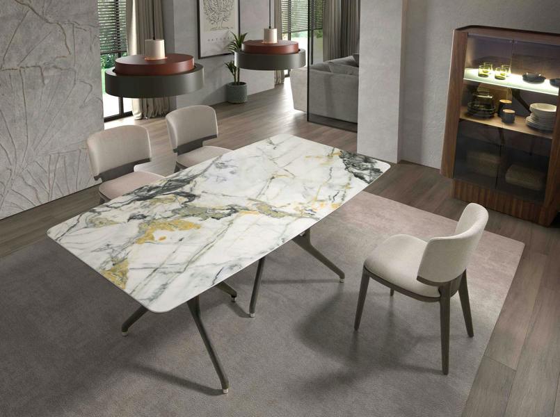 Angel Cerdá Light Grey Fabric Chair 4165