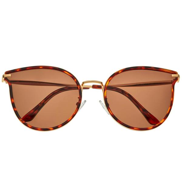 Bertha Moon Polarized Sunglasses - Gold/Brown - BRSBR056C3