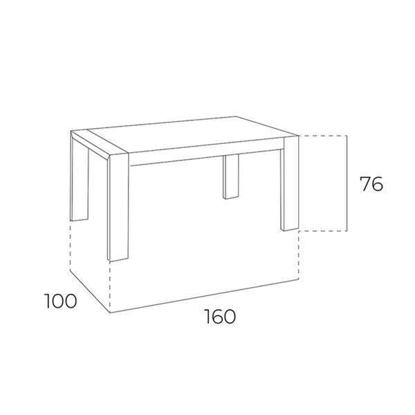 Angel Cerdá Rectangular walnut extending dining table 1012