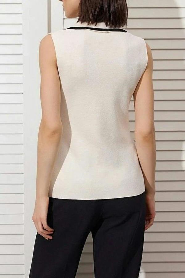 WOVCOR Fitted Jacket Collar Vest